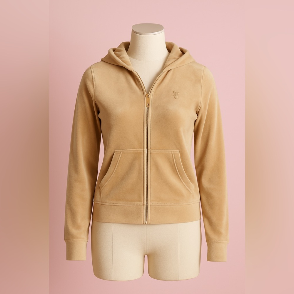 ✨ Juicy Couture Velour Zip Hoodie – Size Small ✨